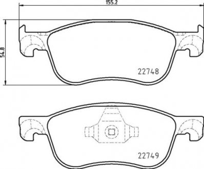 Гальмівні колодки дискові BREMBO P24 210 (фото 1)