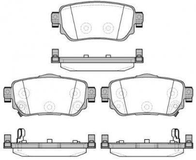 Колодки дисковые зад. nissan qashqai ii; renault kadjar 1.2-1.6d 11.13- ROAD HOUSE 21582.02 (фото 1)