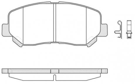 Гальмiвнi колодки, к-кт. mazda cx-5 2.0 2.2d 2011- ROAD HOUSE 21513.02 (фото 1)