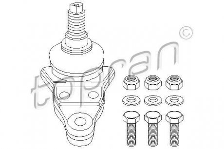 Шаровая опора рулевого управления TOPRAN *103 346 (фото 1)