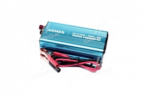 Перетворювач напруги 12V-220V/550W/USB/мод.хвиля <> ARMER ARM-PI600 (фото 1)