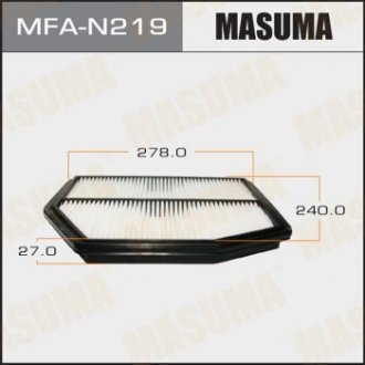 Фильтр воздушный Nissan Murano, Pathfinder/ Infinity QX60 (engine QR25DE) (14-) Masuma MFAN219 (фото 1)