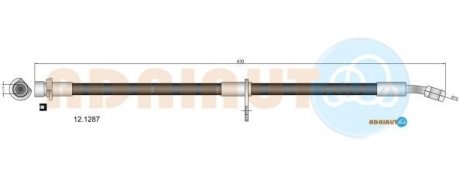 Honda шланг торм. зад. лев.accord 98- ADRIAUTO 12.1287 (фото 1)