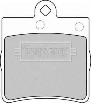 Комплект тормозных колодок, дисковый тормоз BORG & BECK BBP1669 (фото 1)