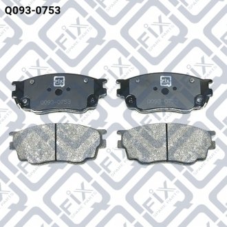 Колодки гальмівні передн.дискові Q-FIX Q0930753