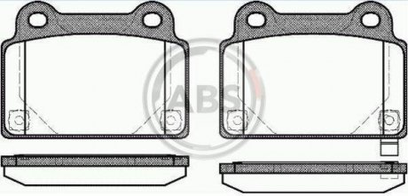 Гальмівні колодки дискові (1 к-т) A.B.S 37727 (фото 1)