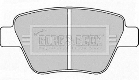 Комплект тормозных колодок BORG & BECK BBP2242 (фото 1)