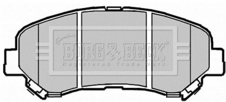 Комплект тормозных колодок BORG & BECK BBP2084 (фото 1)