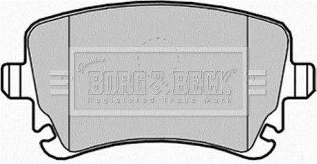 Комплект тормозных колодок BORG & BECK BBP1930 (фото 1)