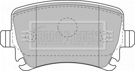 Комплект тормозных колодок BORG & BECK BBP1877 (фото 1)