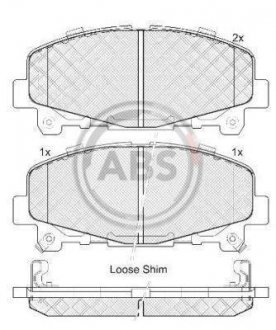 Колодки гальмівні перед. Accord/TLX (08-21) A.B.S 37721 (фото 1)