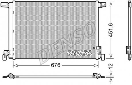 Радиатор кондиціонера Denso DCN02008 (фото 1)
