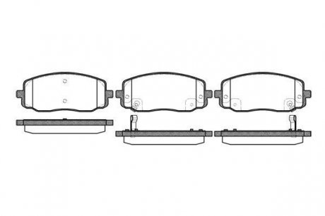 Гальмівні колодки дискові hyundai, kia i10,, i20, pic ROAD HOUSE 2113302 (фото 1)