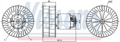 Вентилятор NISSENS 87253 (фото 1)