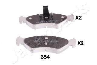 Комплект тормозных колодок дисковый тормоз JAPANPARTS PA-354AF (фото 1)