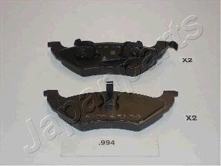 Chrysler тормозные колодки дисковые voyager,caravan 95- JAPANPARTS PP-994AF (фото 1)