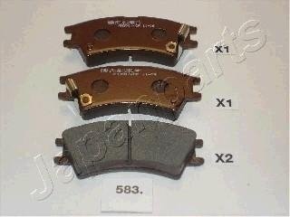 Hyundai тормозные колодки atos 98- JAPANPARTS PA-583AF (фото 1)
