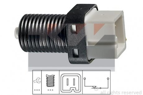 Вимикач фонаря сигнала торможения, вимикач, привод сцепления (tempomat), вимикач, привод сцепления (управление двигателем) KW 510217 (фото 1)