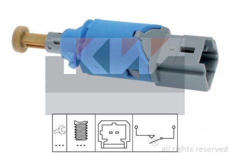 Вимикач, привод сцепления (tempomat), вимикач, привод сцепления (управление двигателем) KW 510224 (фото 1)