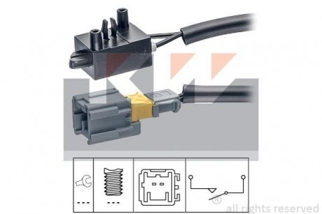 Вимикач, привод сцепления (tempomat), вимикач, привод сцепления (управление двигателем) KW 510210 (фото 1)