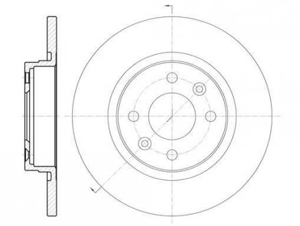 Диск гальмівний передній (258,8 х12) ROAD HOUSE 6809.00