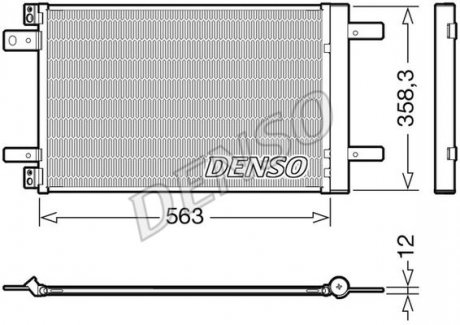 Радиатор кондиціонера peugeot Denso DCN21032 (фото 1)