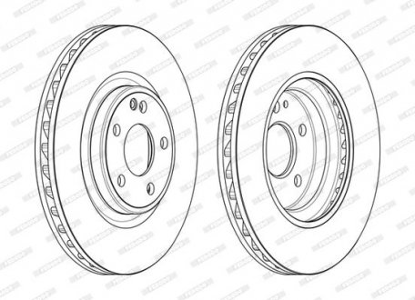 Диск гальмівний Ferodo DDF2545C (фото 1)