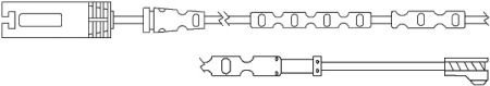 Датчик износа дисковых тормозных колодок QUICKBRAKE WS0287A (фото 1)
