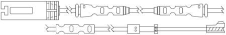 Датчик износа дисковых тормозных колодок QUICKBRAKE WS0324A (фото 1)