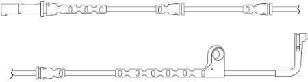 Датчик износа дисковых тормозных колодок QUICKBRAKE WS0269A (фото 1)