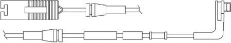 Датчик износа дисковых тормозных колодок QUICKBRAKE WS0250A (фото 1)