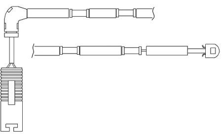 Датчик износа дисковых тормозных колодок QUICKBRAKE WS0246A (фото 1)