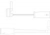 Датчик износа дисковых тормозных колодок QUICKBRAKE WS0214A (фото 2)