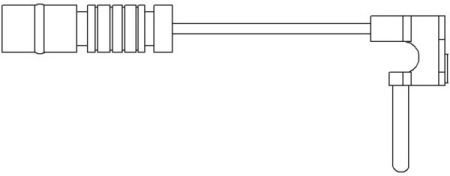 Датчик износа дисковых тормозных колодок QUICKBRAKE WS0115A (фото 1)