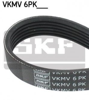 Ремень поликлиновый 6pk855 SKF VKMV 6PK855 (фото 1)