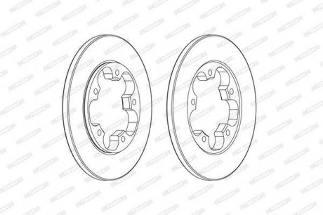 Тормозной диск Ferodo DDF2484C (фото 1)