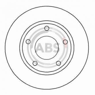 Гальмівний диск AUDI 100 A.B.S 15712 (фото 1)