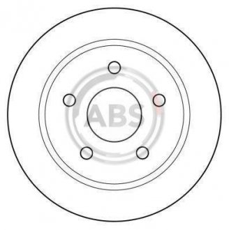 Тормозной диск A.B.S 15802 (фото 1)
