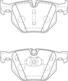 Тормозные колодки задн. bmw e90 e60 e70 2,0-3,0 Jurid 573744J (фото 1)