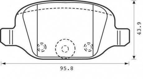 Fiat тормозные колодки задні punto 99- Jurid 573019J (фото 1)