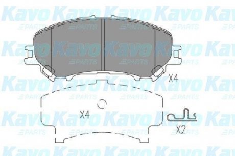Колодки тормозные KAVO KBP-6614 (фото 1)