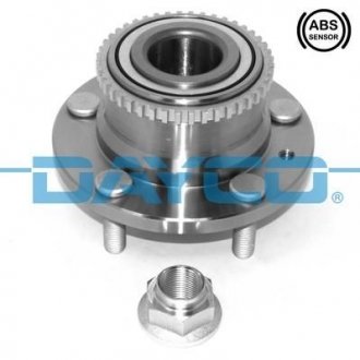 Mazda ступица задняя с кольцом abs mazda 6 02-, 323 -04, 626 -02, premacy 99-. Dayco KWD1281 (фото 1)