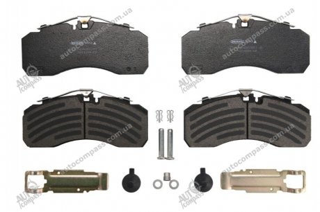 Комплект гальмівних колодок, дискове гальмо, WVA29253 PROTEC-S фрикційна суміш для причіпних осей BERAL BCV29253TK (фото 1)
