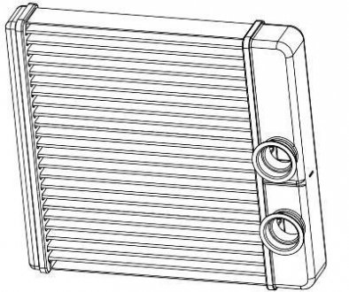 Радиатор отопителя 2190 гранта (15-) (тип kdac) (алюм) ЛУЗАР (СПб- РФ) LRh 0194 (фото 1)