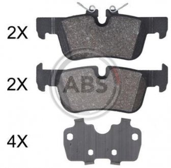 Гальмiвнi колодки дисковi A.B.S 35030