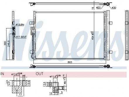 Радіатор кондиціонера First Fit NISSENS 941183 (фото 1)