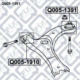 Сайлентблок Q-FIX Q0051391 (фото 1)