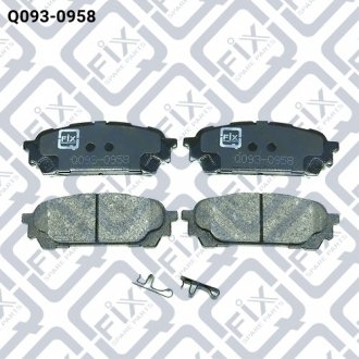 Колодки гальмівні задні дискові Q-FIX Q0930958