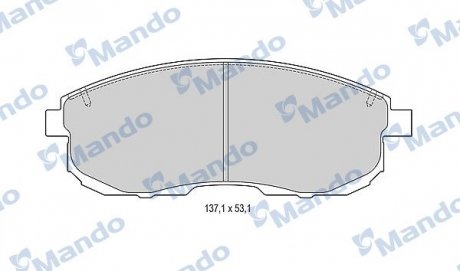 Тормозные колодки дисковые передние Mando MBF015246 (фото 1)