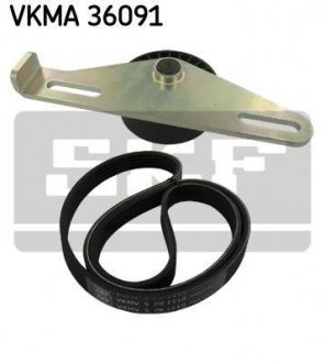 Комплект поліклиновий (ремінь+ролики) SKF VKMA 36091 (фото 1)